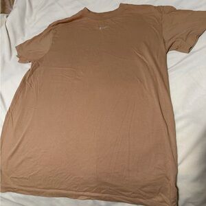 Nike Tan Brown Short Sleeve Tee Unisex Medium